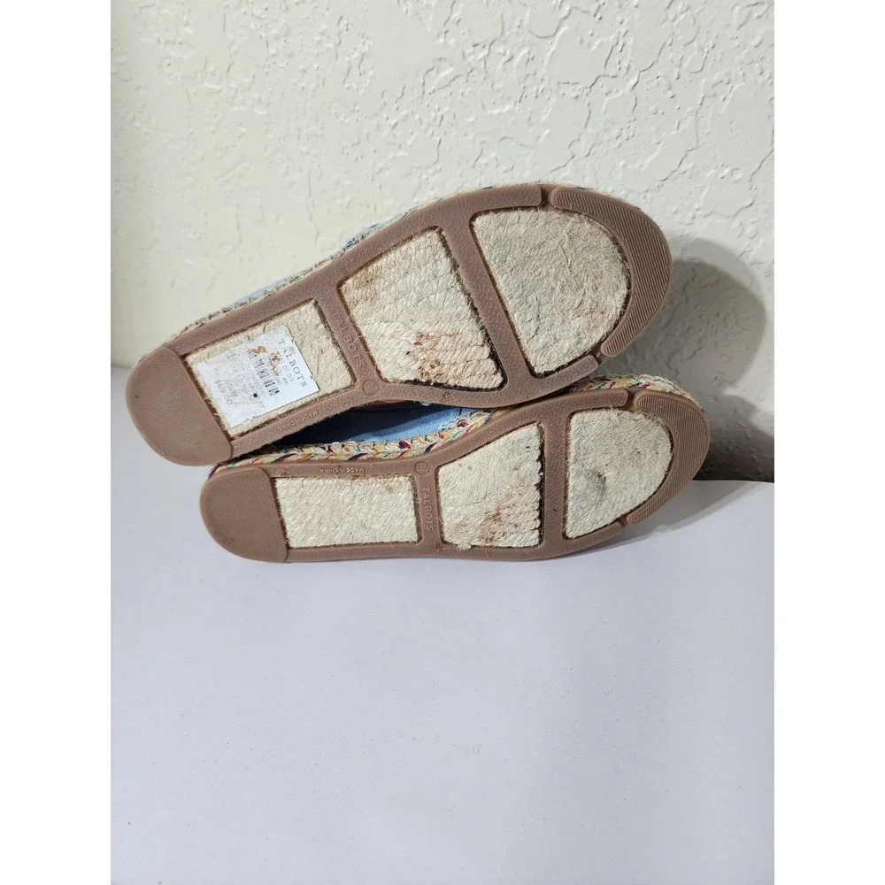 Talbots Izzy Denim Espadrilles size 6.5